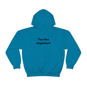 Open image in slideshow, &quot;You Are Important&quot; Minimalist Unisex Hoodie
