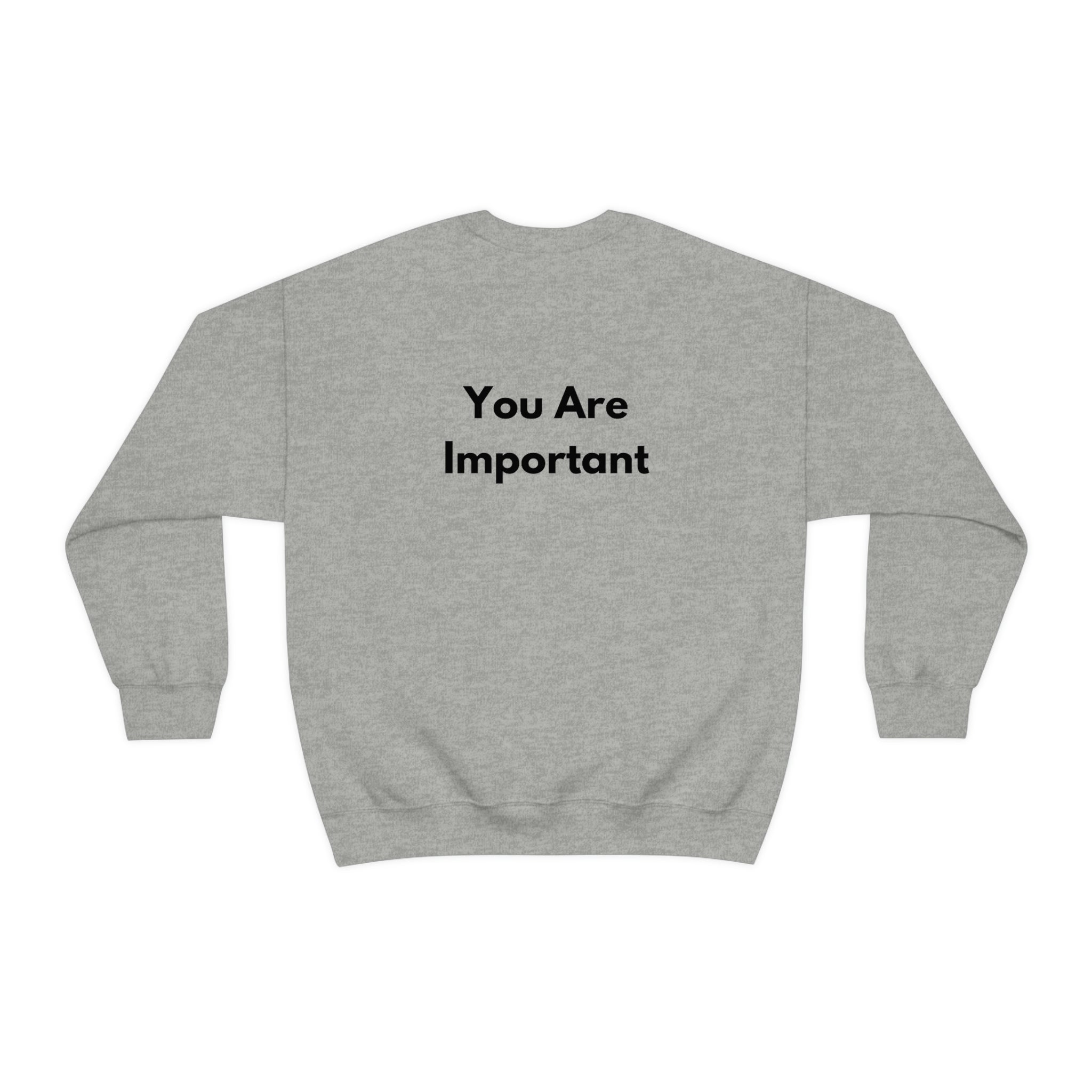 "You are Important" Minimalist Unisex Sweatshirt